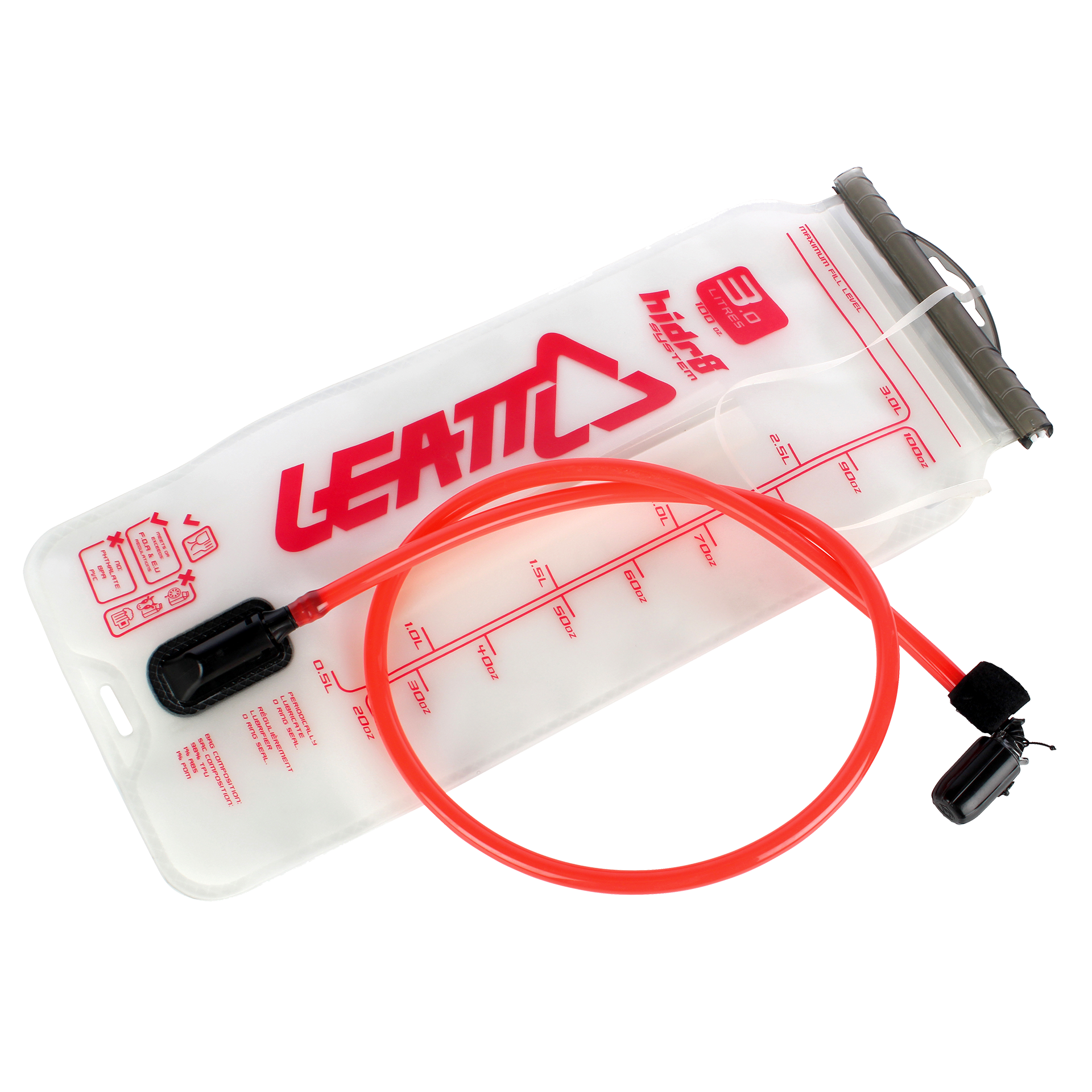 Bladder Flat CleanTech 3L (100oz) w tube and bite valve